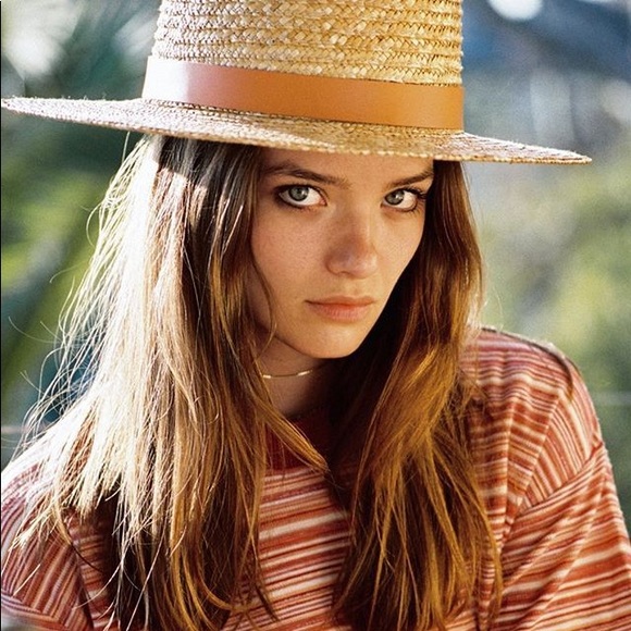 NWT Lack of Color Spencer Straw Boater Hat - Picture 4 of 7